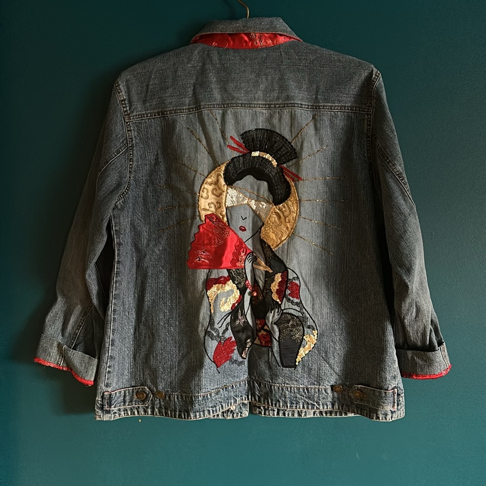 Embellished Embroidered Jean Jacket